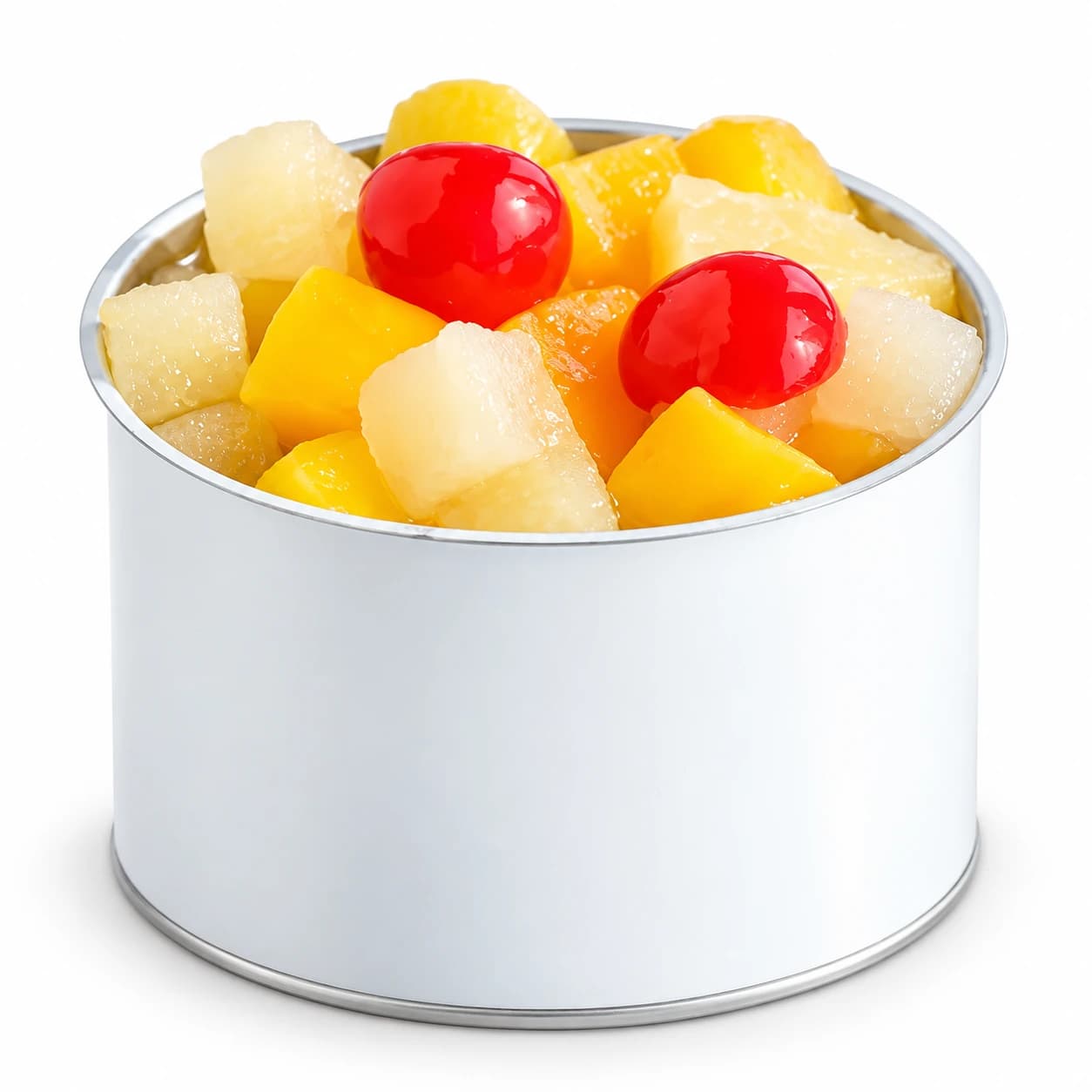 Canned fruit cocktail — catalogue product-format reference