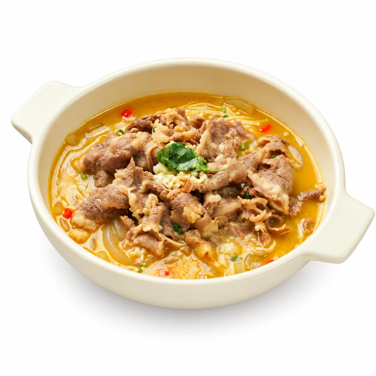 Serving suggestion for Angus beef-style sauce