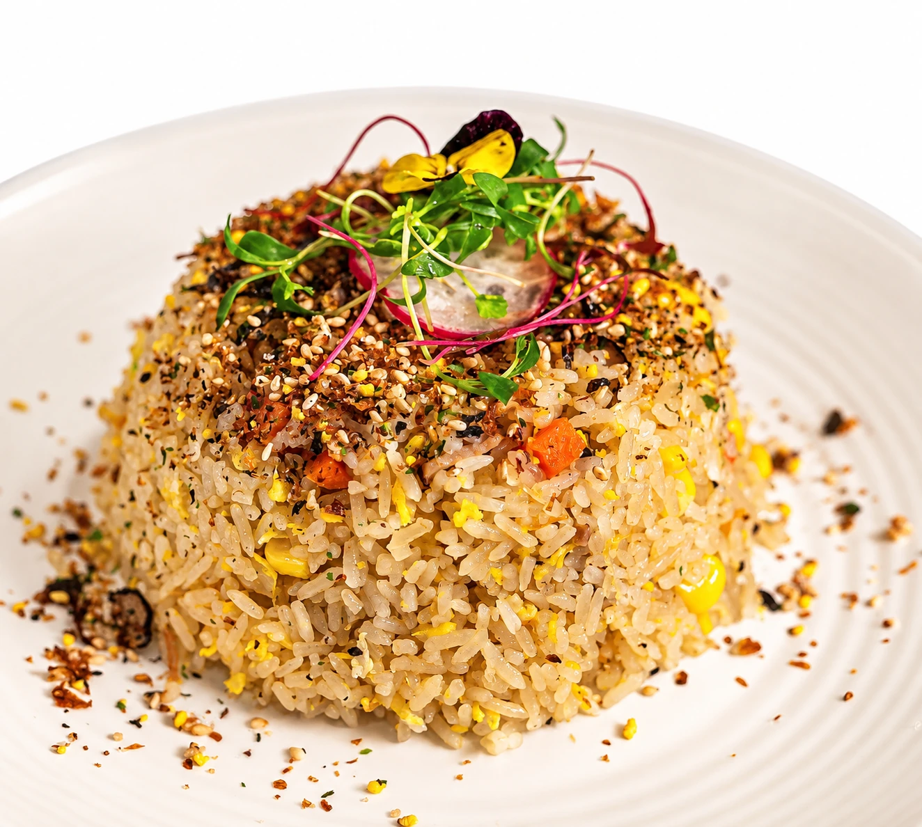 Serving suggestion for Black truffle and abalone fried-rice sauce
