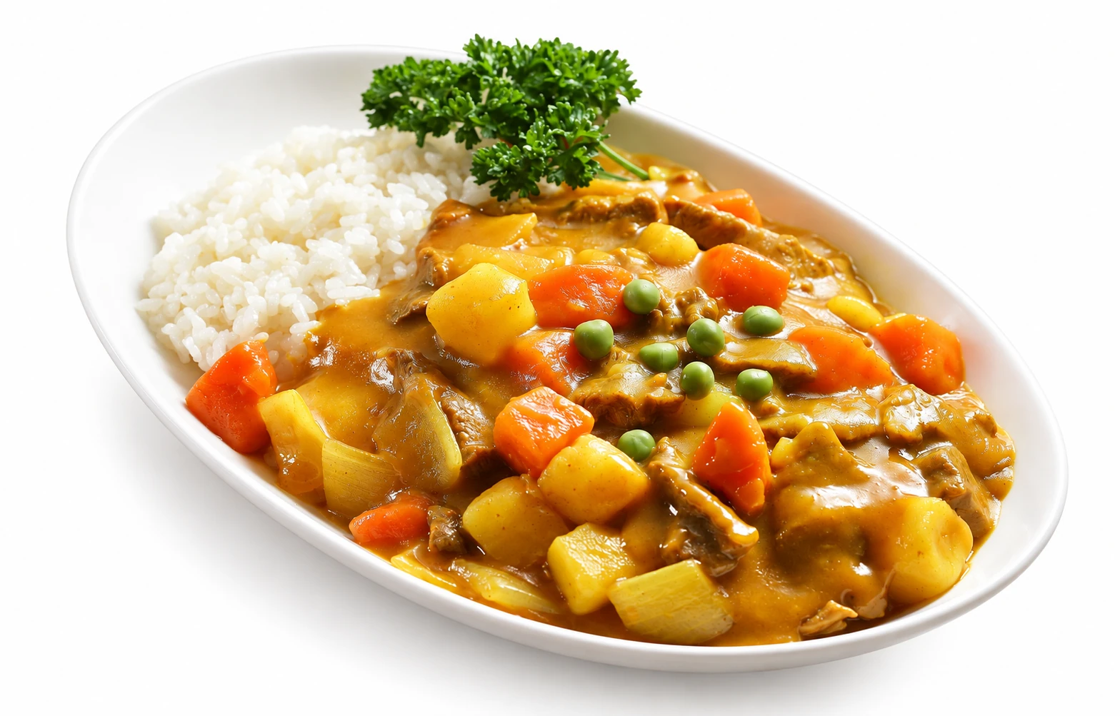 Serving suggestion for Coconut curry sauce