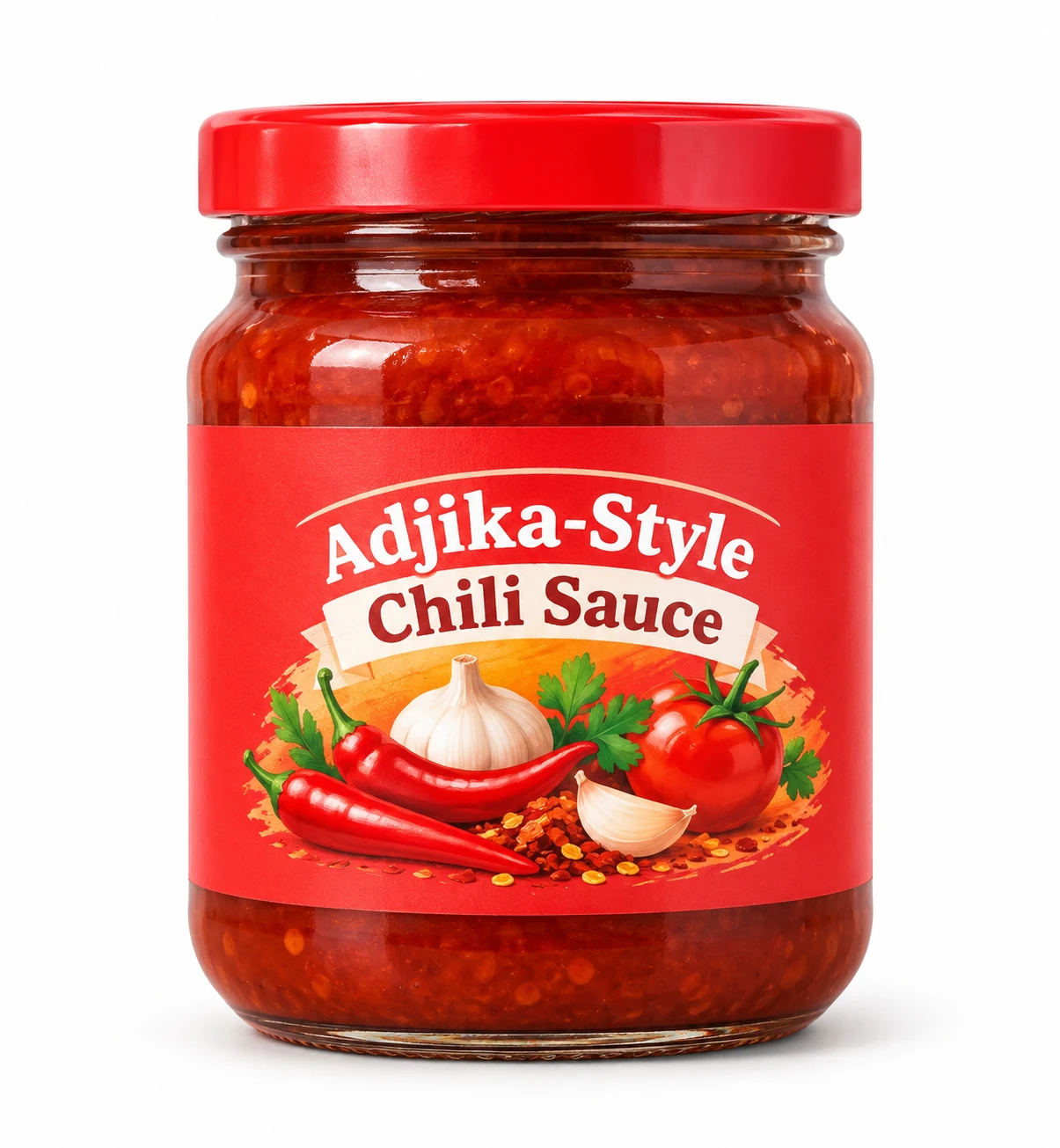 Adjika-Style Chili Sauce reference packaging