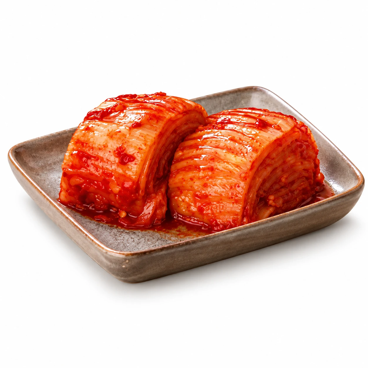 Mat-cut cabbage kimchi — edited serving illustration