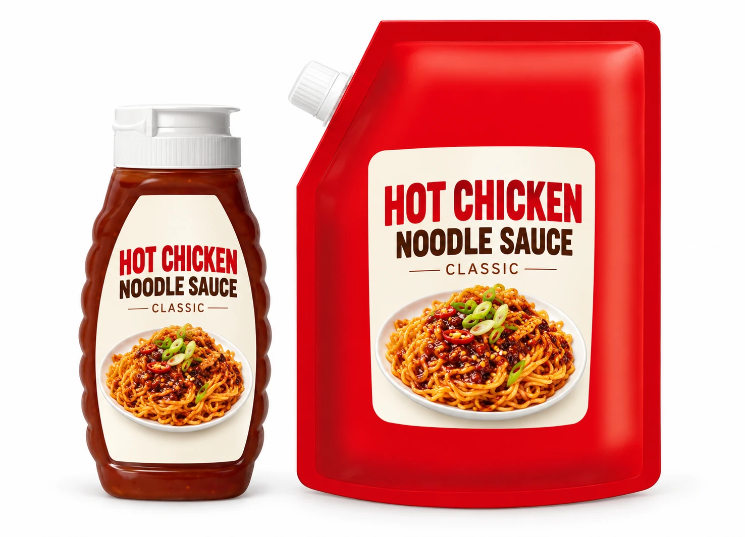 Classic Hot Chicken Noodle Sauce — presentation reference