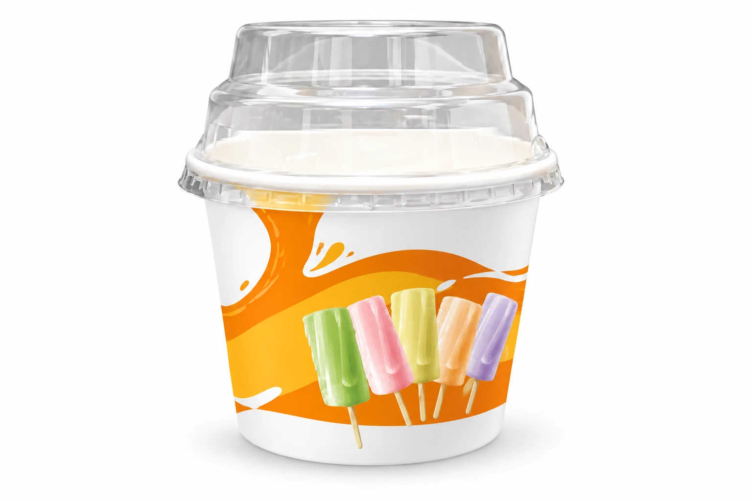 Frozen dessert cup assortment — unbranded product reference