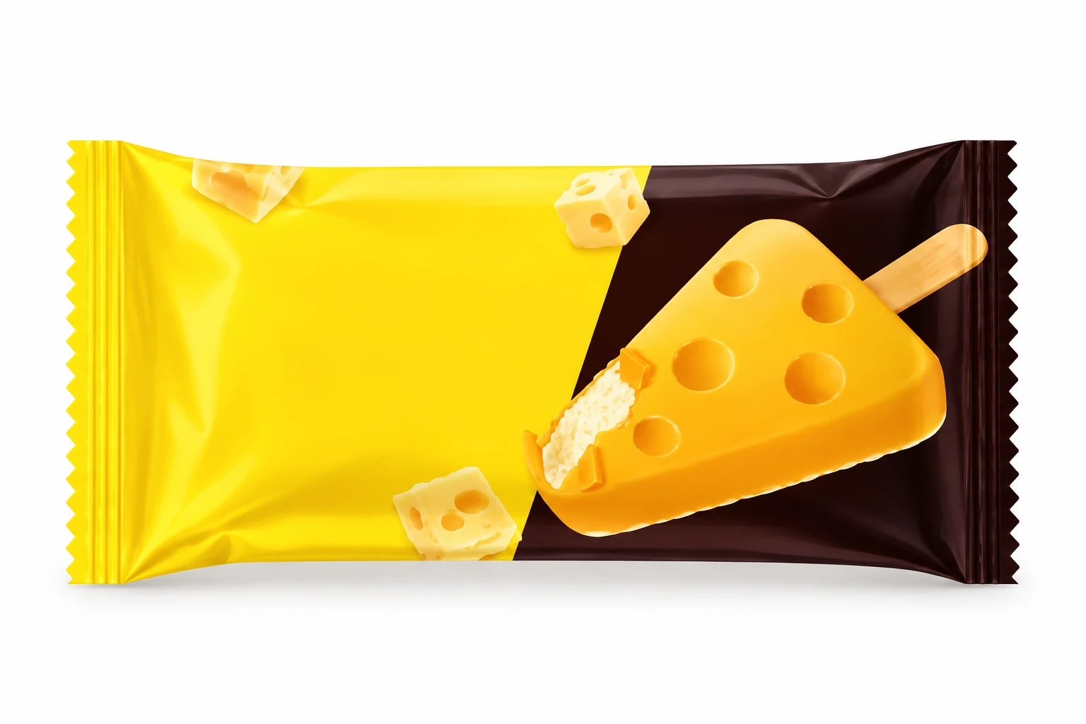 Cheese-flavor frozen dessert — unbranded product reference
