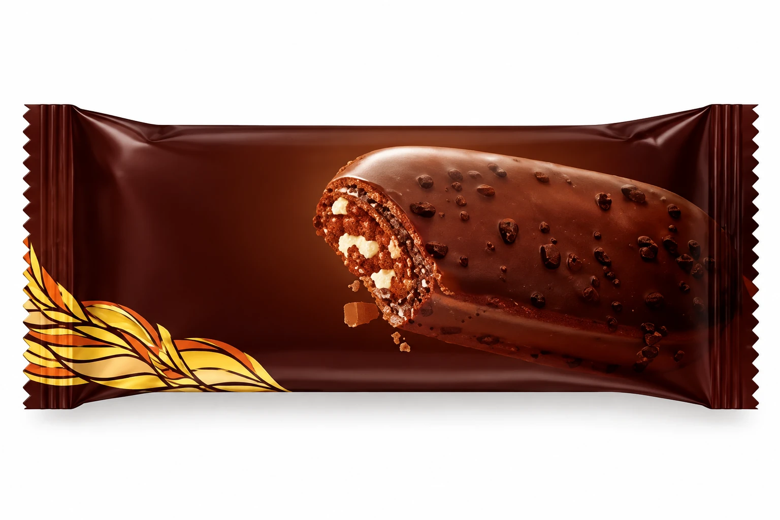 Layered chocolate-style frozen dessert — unbranded product reference