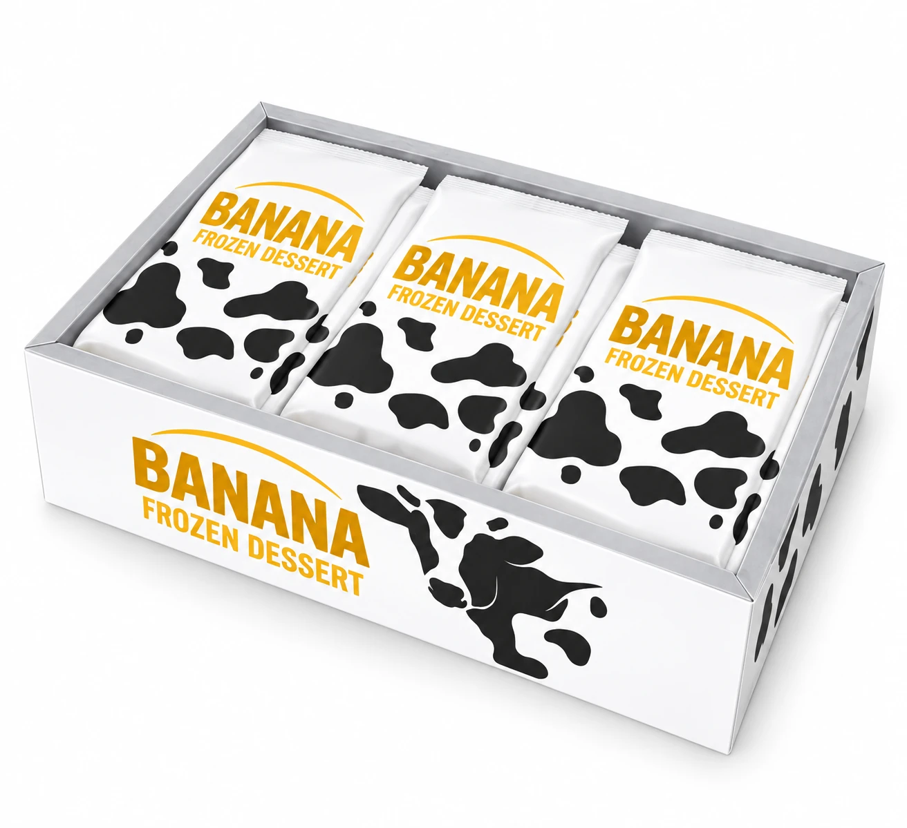 Banana frozen dessert bar — presentation reference