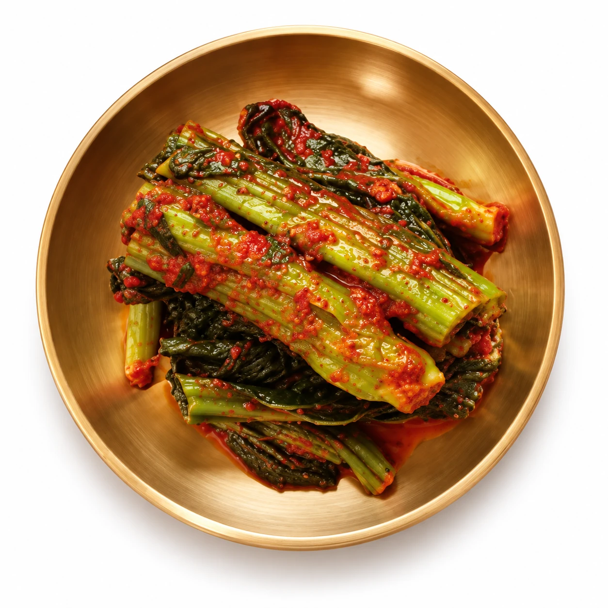 Leaf mustard kimchi — edited serving illustration
