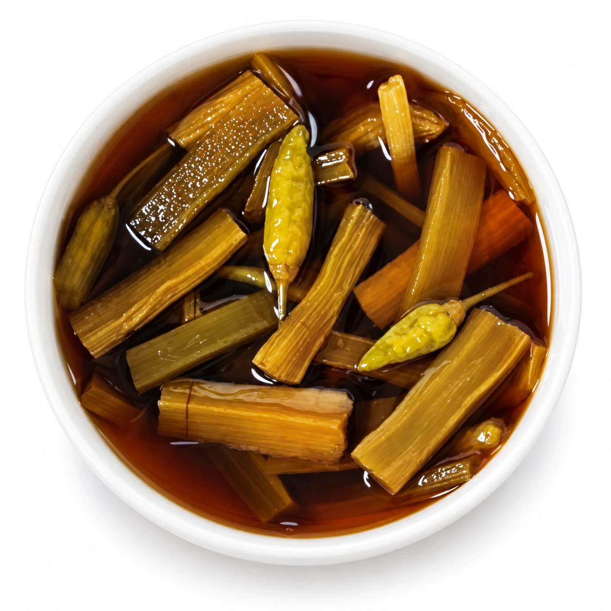 Pickled yamakurage — edited serving illustration