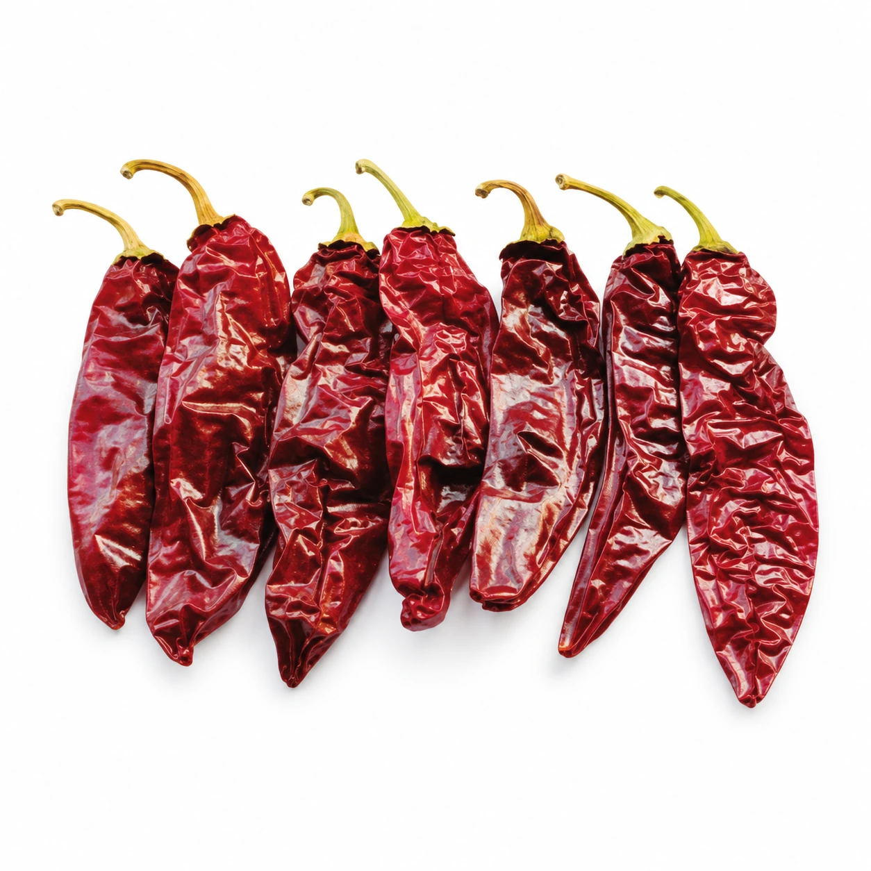 Whole dried sweet paprika with stems — edited catalogue image